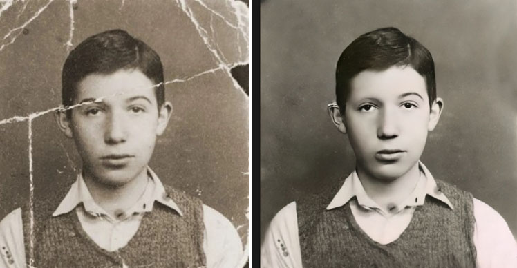 photo restoration before after